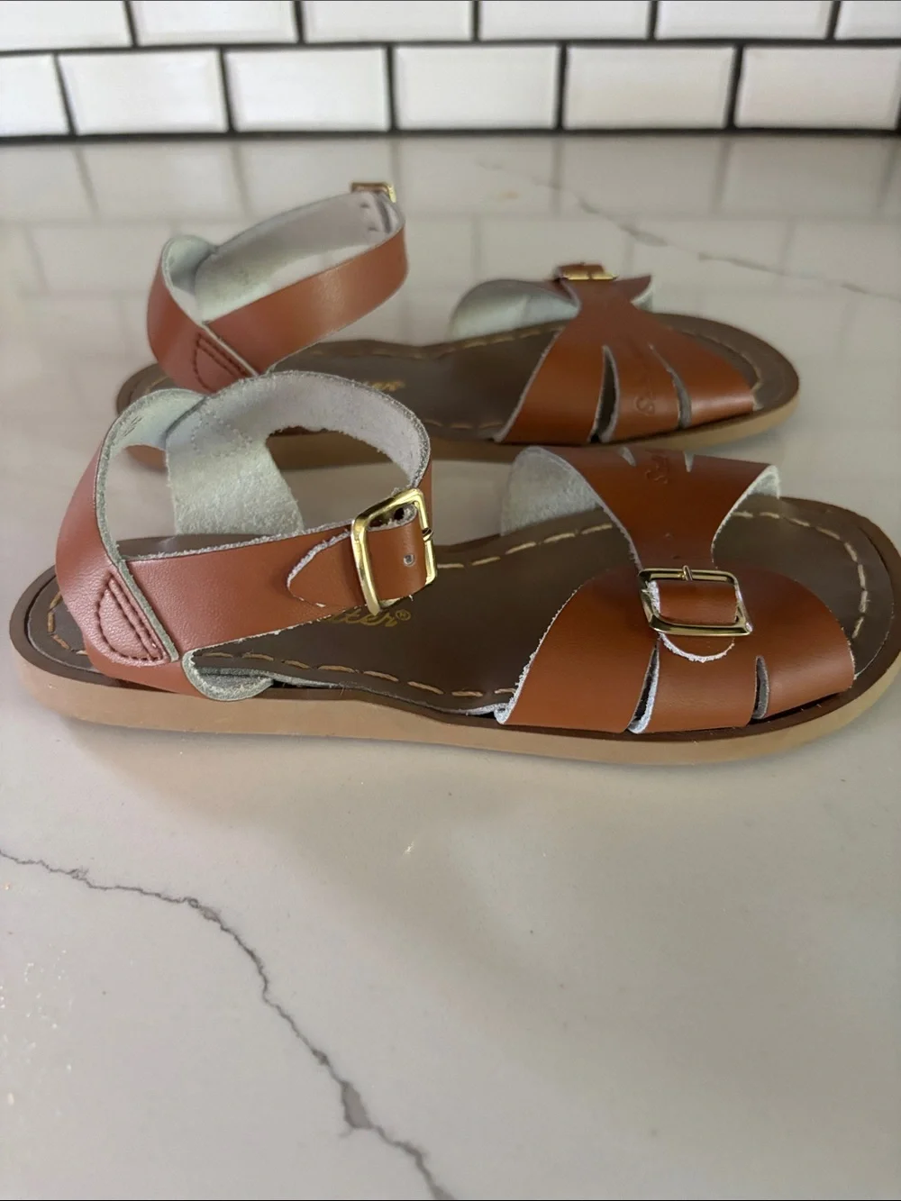 NWOT Salt Water Classic Lesther Kids’ Sandals, Adjustable Sz 1-2